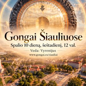 Gongai Šiauliuose – spalio 10 d., šeštadienį, 12 val. Veda Vyrenijus