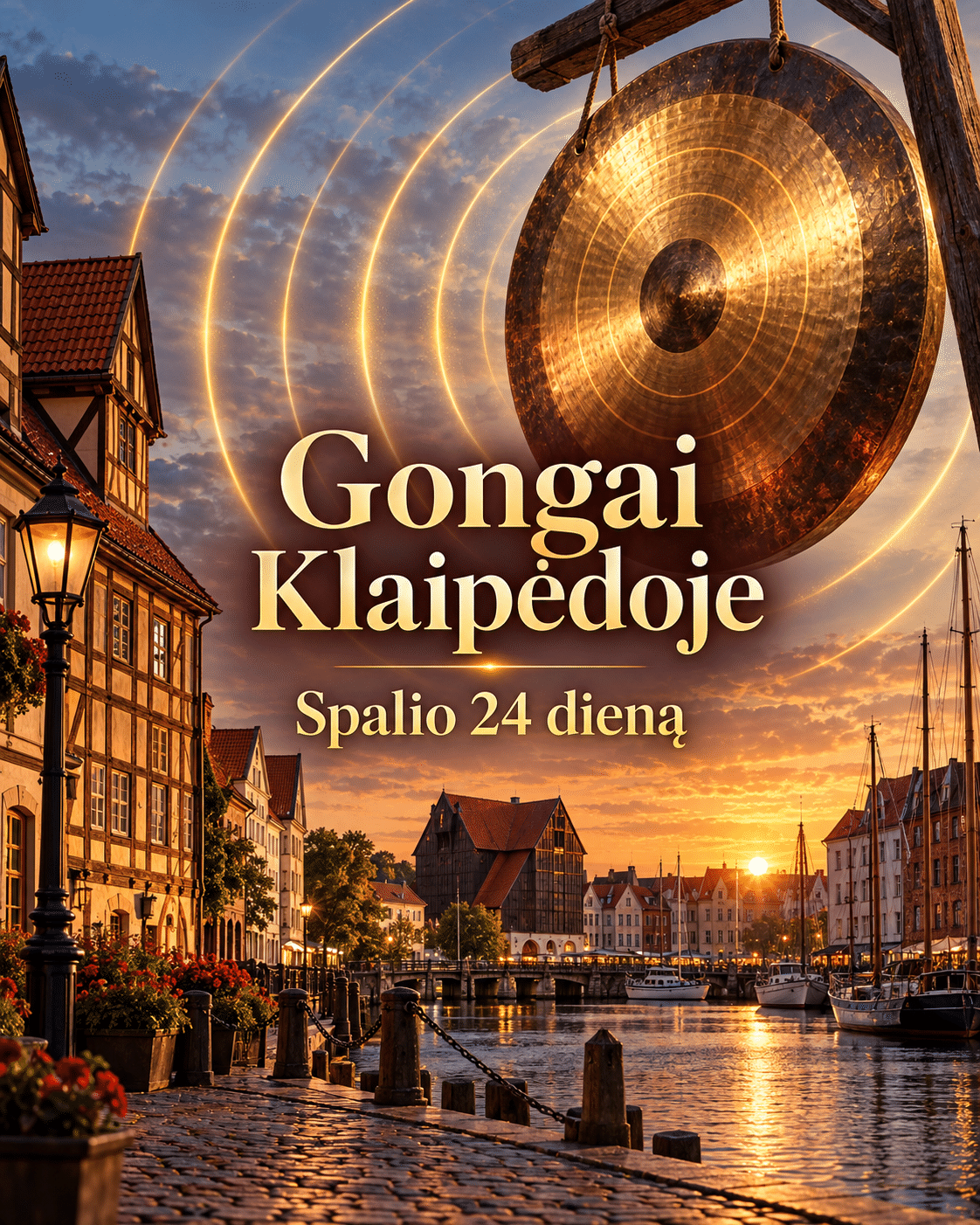 Gongai Klaipėdoje – renginio vizualas